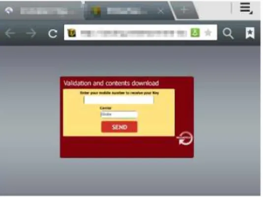 Fig. 1. The Google Play button leads to malicious site[16]