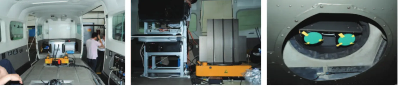 Fig. 14.  Stereo camera mounted on the airplane.