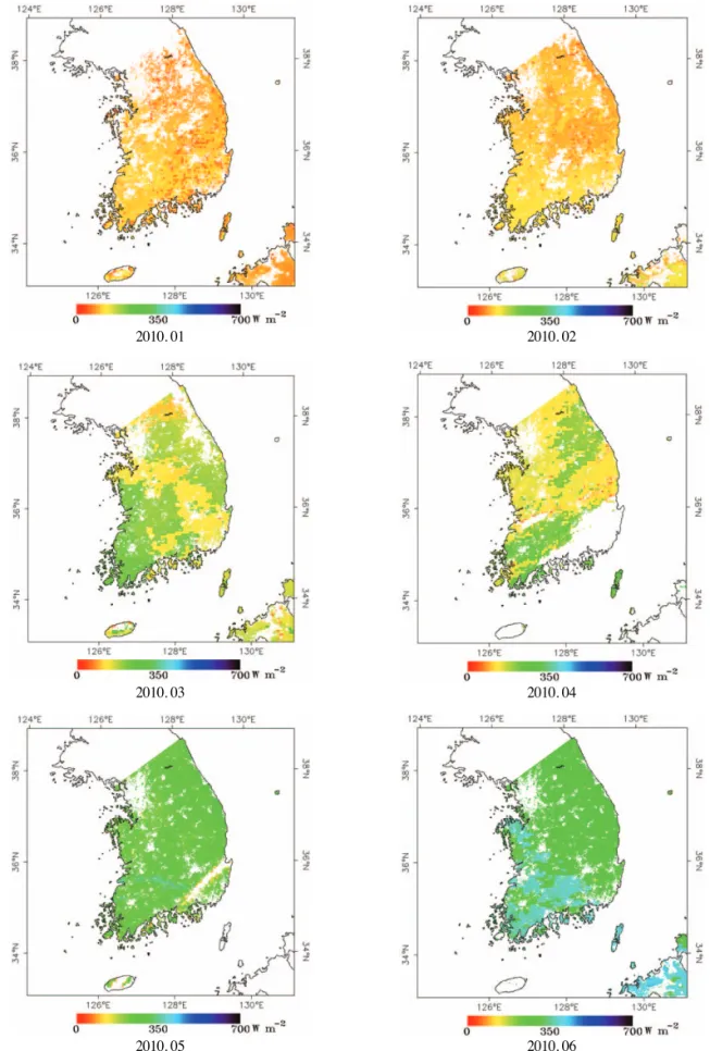 Fig. 3.  Spatial distribution of Priestley-Taylor based potential evapotranspiration.