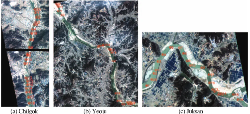 Fig. 3.  Test area for noise analysis over inland water.