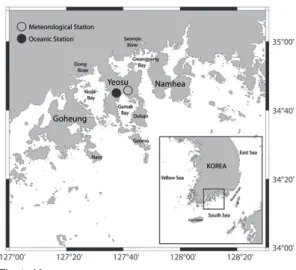 Fig. 1.  Yeosu area.