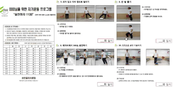 Figure  2.  Sample of customized self-exercise program.