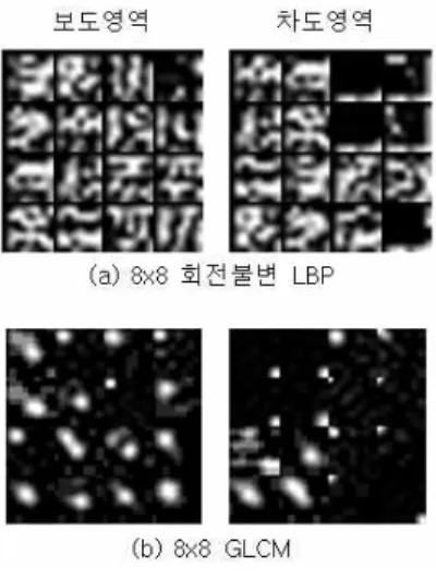 그림 9. 밤 영상에서의 검출 결과 Fig. 9. Pavement detection result with night outdoor scene