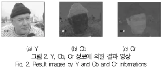 그림 5. 웨이브렛 형태학 연산자를 적용한 결과 영상 Fig. 5. Result images applying wavelet morphology