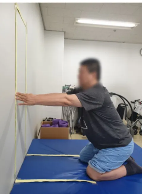 Table 2. Comparison of muscle activity during squat knee angles and kneeling squat   (N=10) Condition 30S 60S 90S KS χ² (p) ES ( μV) 13.50 (7.03) 15.21 (9.54) 19.15 (9.28) a,b 20.06 (8.33) a,b 22.280 (<0.001) GMx ( μV) 3.77 (2.62) 3.41 (1.80) 4.27 (2.01