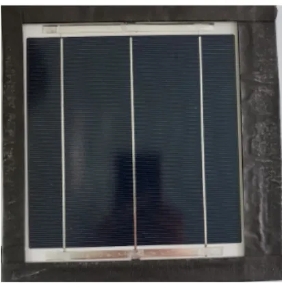 Table 2  Electrical output of 1 cell PV module according to front materials 