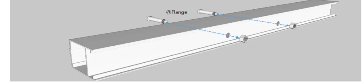 Fig. 5  Hole machining and flange mounting through factory work