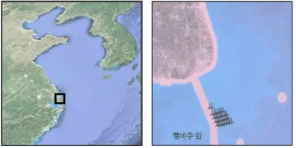 Fig. 1 Location of Donghai Bridge Wind Farm