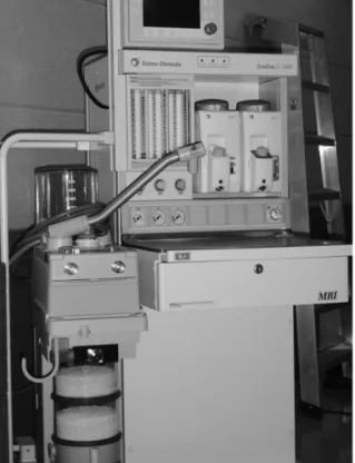 Figure 3. MRI - compatible anesthesia machine.