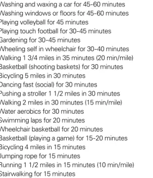 Table 3. National physical activity guidelines for Australian adults Guide 1 Think of movement as an opportunity, not an