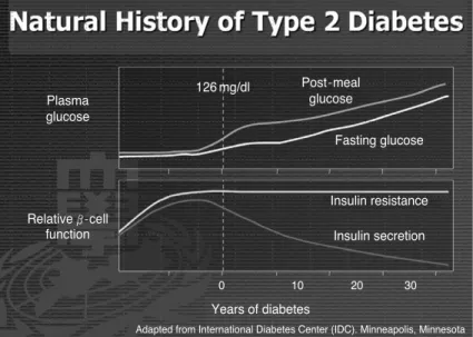 Figure 3. Natural history of type 2 diabetes.
