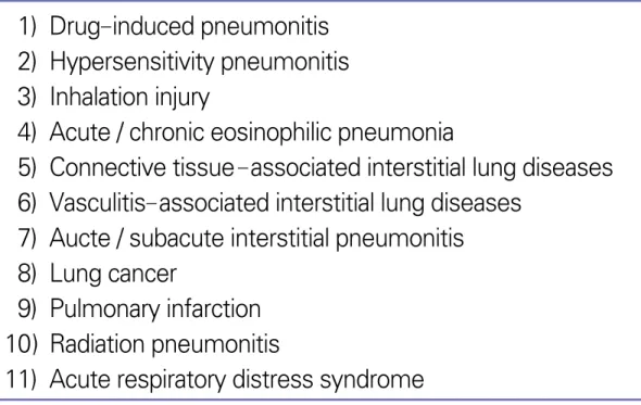 Table 2. Non -infectious pulmonary diseases mimicking febrile   pneumonia
