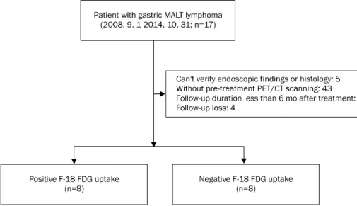 Fig. 1. Flowchart shows patient in- in-clusion.