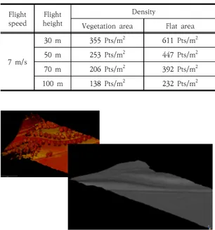 Fig.  7.  Vegetation  area  and  DEM