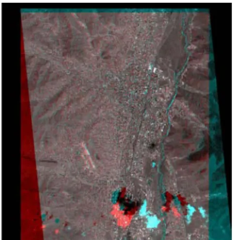 Fig. 8. An example of visual y-parallax analysis 