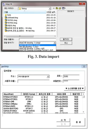 Fig. 5. Toolbar menu