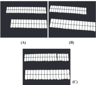 Fig. 10 shows an example to explain the performance  evaluation algorithm for panel extraction in detail