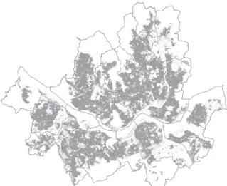 Fig. 1. Distribution of parcels used for analysis