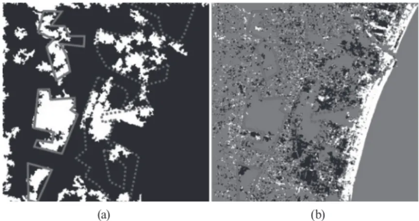Fig. 6. Change detection with textural information and intensity: