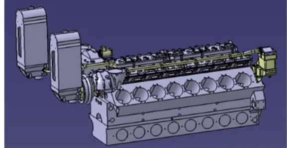 Fig.  2.  The  crankcase  of  diesel  engine