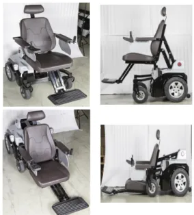 Fig.  1.  Driving  and  elevating  electric  wheelchair  prototypes  used  for  usability  evaluation