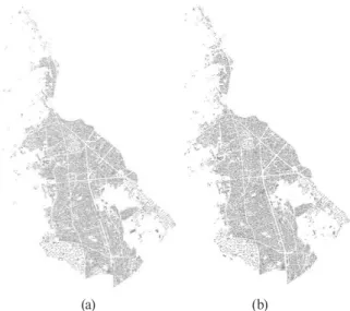 Fig. 4. The example of overlap block polygons from projected  road name address map and digital topographic map 2.0