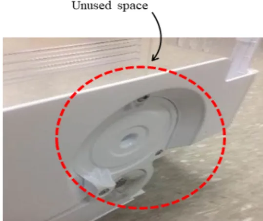 Fig.  7.  Unused  space  of  ice  dispenser