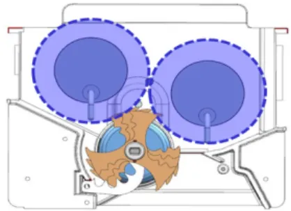 Fig. 14. Radius of ice breaking operation by retracted  two  ice  breakers