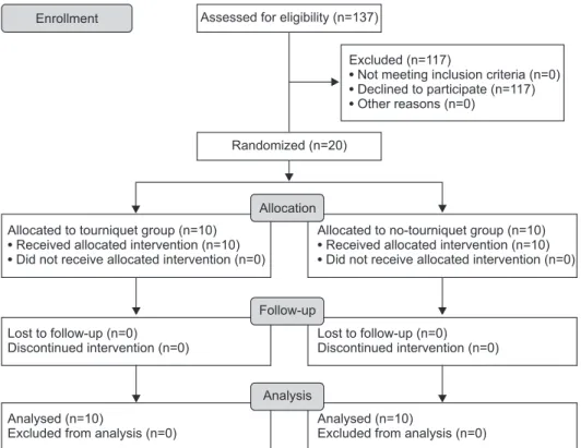 Fig. 1. Consolidated standards of reporting  trials (consort) flow diagram for the study.