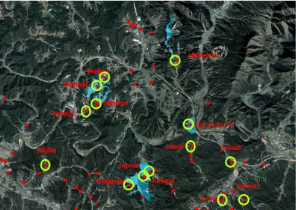 Fig.  11.  Spatial  analysis  data  of  study  area 4.3.2  관정분석