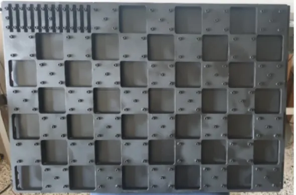 Fig.  6.  Thermal  checkerboard  with  corner  detection 다음으로  Levenberg-Marquardt  알고리즘    (Eq