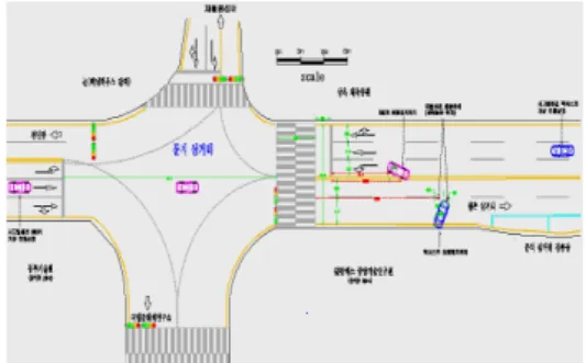 Fig.  1.  Road  structure  and  final  stop  location  of  accident  site