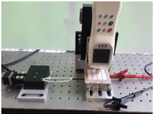 Fig. 9. Sensor experiment