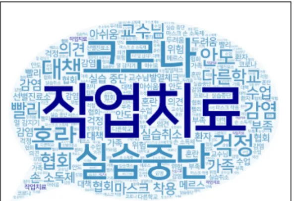 Fig.  1.  Word  Cloud  for  the  meaningful  statements 