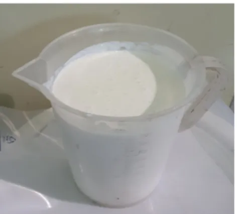 Fig.  2.  Acrylic  Polymer 본  연구에서  사용한  아크릴  폴리머는  국내  D사에서  제조하여 시제품으로 판매되고 있는 아크릴 폴리머를 사 용하였으며 Fig