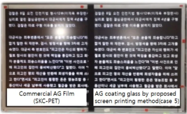 Fig.  4.  Optically  penetrated  images  according  to  oil  concentration for a mesh opening size of 62μm