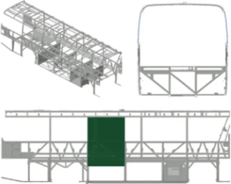 Fig. 2. Structure model of bus for wheelchair users