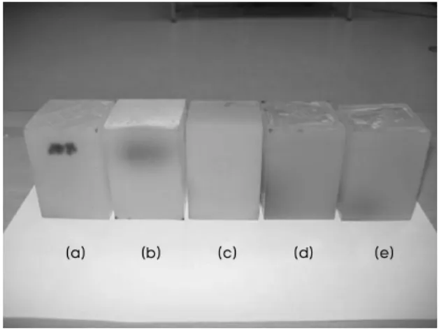 Fig. 5. Measurement of the elasticity on phantom with designed ultrasound  elasticity measurement system