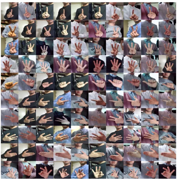 그림  14.  손  이미지  데이터셋 Fig.  14  Hand  image  dataset