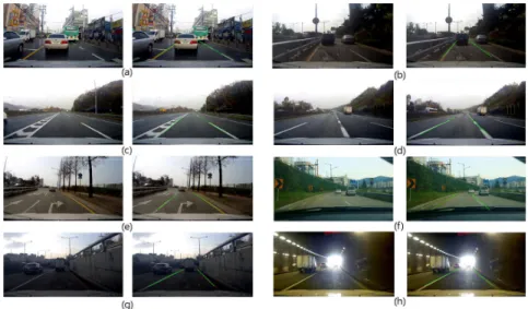 Fig.  11.  Result  of  comparing  RANSAC(left  image)  and  CNN  with  RANSAN(right  image)  in  each  cases