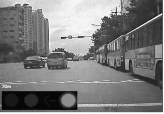 그림  6.  녹색  신호등  인식  결과 Fig.  6  Green  Traffic  light  detection