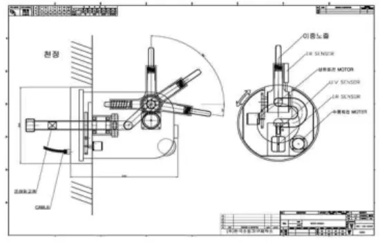 그림  10.    화재진압장치의  설계도(2) Fig. 10 Design of Fire Extinguishing Apparatus(2)