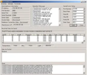 그림  10.  센싱  서버  관리  어플리케이션 Fig.  10  Sensing  server  management  application