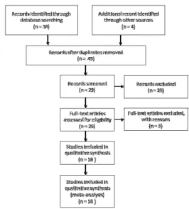 그림 1. PRISMA flow diagram for meta-analysis