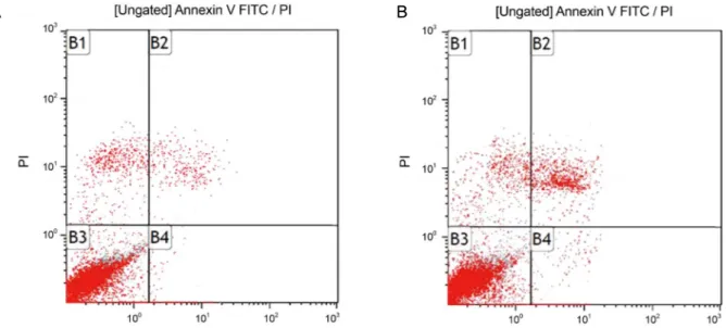 Figure 3. Flow cytometric analysis of apoptosis using annex- annex-in-PI double staining