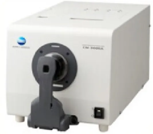 Fig. 2. CM-3600A, Minolta, Japan Table 1. Average thickness of specimens of ceramic materials