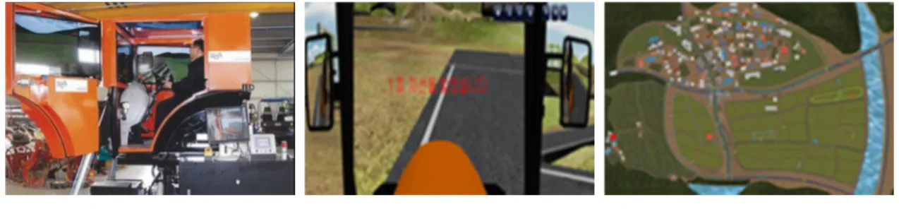 Figure 2. Tractor driving simulator 