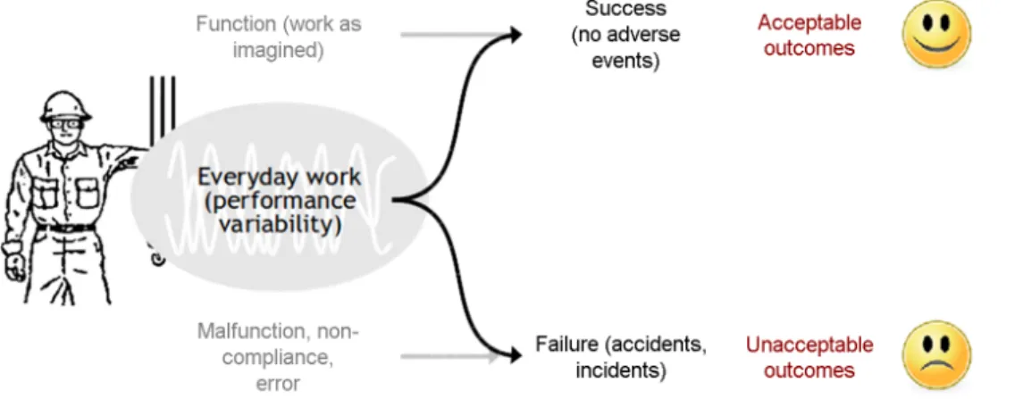 Figure 3. The Safety-II view of failures and successes 