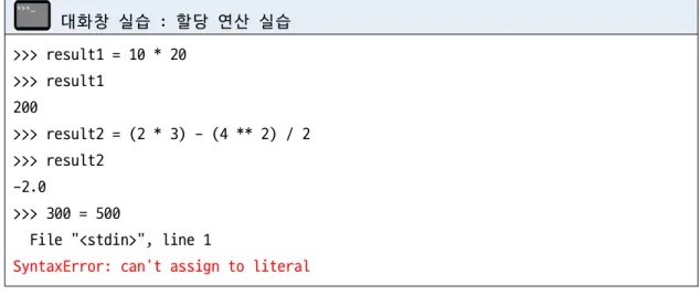 [그림  2-]  덧셈  연산자와  할당  연산자의  수행  과정과  결과