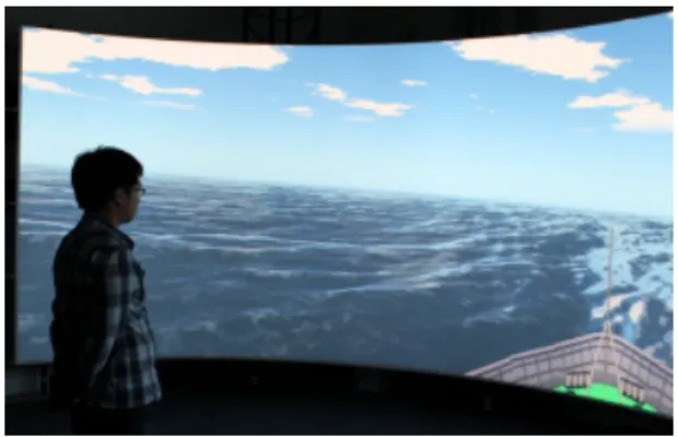 Figure 5. Change in COP based on experimental environmentFigure 4. KIOST's ship handling simulator 